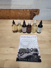 Lot Of MEASURABLE DIFFERENCE AMARANTH HYDRATING BODY OILs 4 FL OZ Shungite Book 