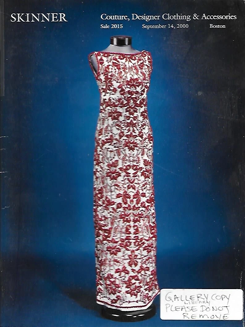 Vêtements et accessoires de créateur couture Skinner catalogue vente aux enchères Chanel Dior 00