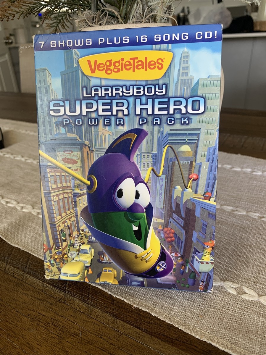 VeggieTales Larryboy Super Hero DVD Power Pack 2 Disk Set