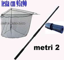 MANICO GUADINO TESTA PESCA CARPFISHING CARPA RETE FILETTATA