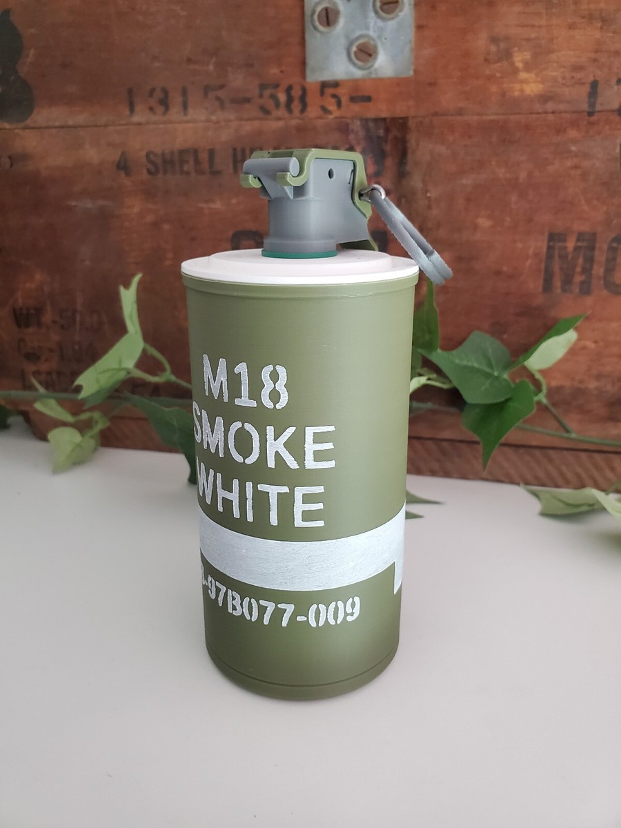 FAKE M18 Colored Smoke Hand Grenade - Accurate Size Plastic