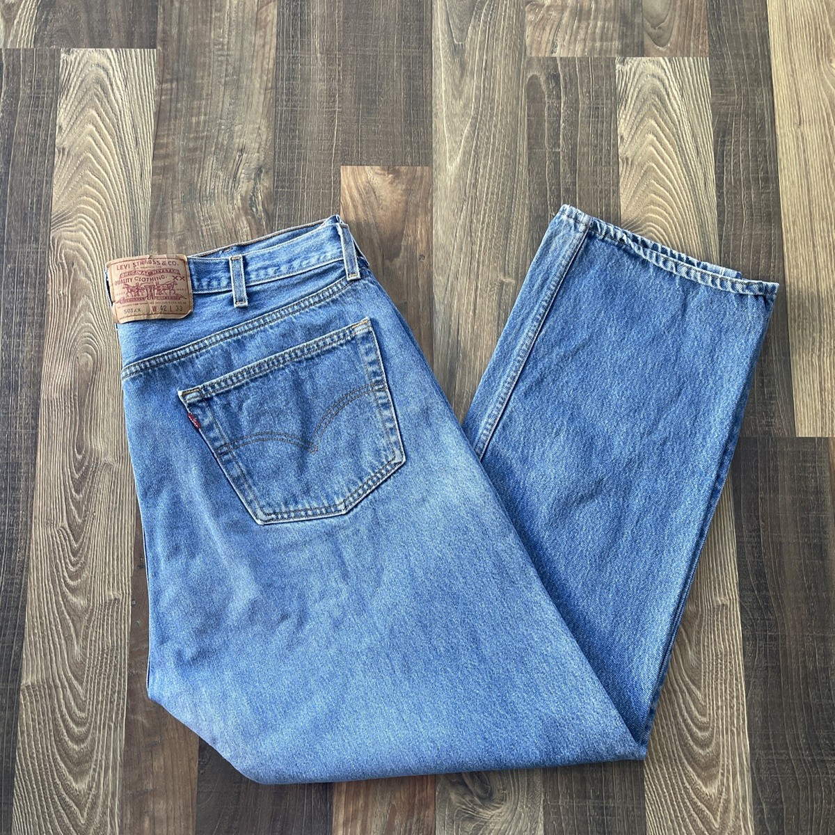 Levi's 501xx Made in USA Vintage Blue Jeans (501-0000) Size