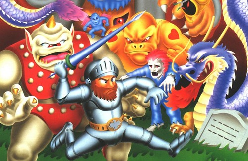 Ghost'n Goblins Capcom Video Game Goblins & Arthur Men's T Shirt - Picture 2 of 3