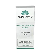 SKIN DEVA NIB Matrixyl Synthe 6 Hyaluronic Acid Anti Aging Facial Serum 30ml NEW