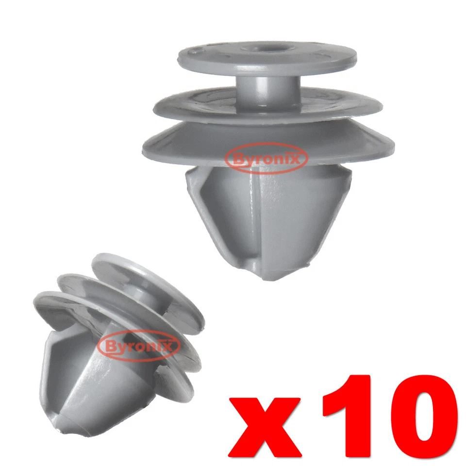 MCOE WHEEL ARCH TRIM CLIPS FOR NISSAN QASHQAI J11 FRONT EXTERIOR FLARE GREY PLASTIC