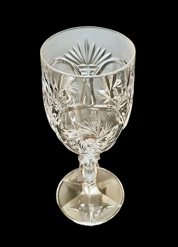 Decanter vintage bohémien cristallo taglio ceco 13"" con bicchieri da vino rotellina nuova - Foto 16 di 19