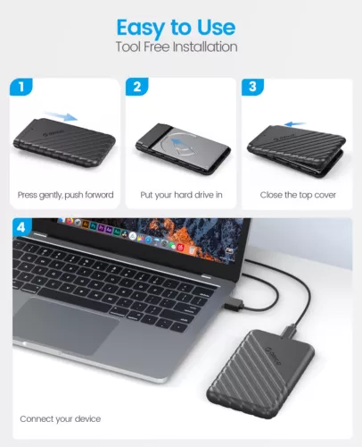 ORICO USB3.2 10Gbps To M.2 NVMe SATA SSD External Enclosure Storage Case USB-C - Picture 14 of 21