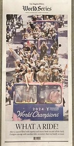 Dodgers World Series Newspaper | eBay