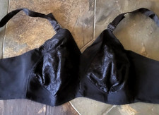 44B Vintage Exquisite Form Big Gals Sheer Lace Full Coverage Wireless Bra P1728