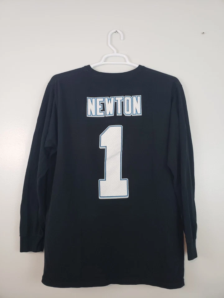 (M5) Carolina Panthers Newton #1 Camiseta Para Hombre Talla 2XL Camiseta Negra Super Bowl 50 Foto 4 de 4