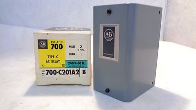 NEW IN BOX ALLEN BRADLEY 700-C201A2 TYPE C AC RELAY 220/240V