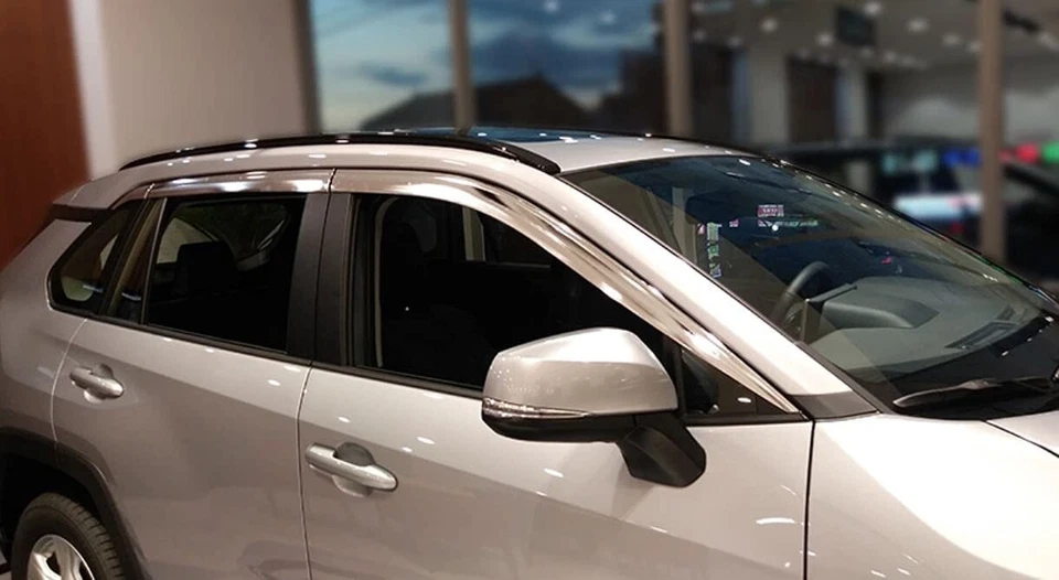 CHROME DOOR VISOR WINDOW VENT DEFLECTOR ⭐6pcs⭐ fits for TOYOTA RAV4 2019-2023 - Image 4 of 4