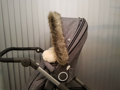 Silver Cross Kinderwagenhaube Pelzverkleidung passt Coast Flint Pioneer Surf Wave Pop Zest Jet