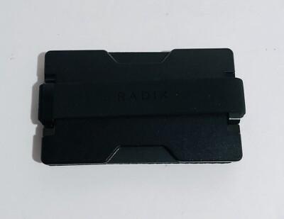 Radix Element Black Slim Wallet Minimalist Ultralight Thin Aluminum Brand New