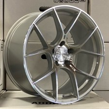18 Aodhan Ah11 Wheels 18x8.5 35 5x112 Silver Machined Rims Set Of 4