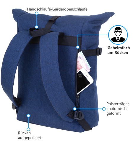 Rucksack Herren Damen Kurierrucksack Elephant Laptop Tasche AllDay Large 12962 - Bild 28 von 70