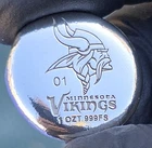 Minnesota - Vikings - Football - NFL - 1 Troy Ounce - 999 Fine Silver