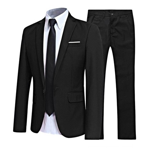 Mens 3 Pieces Business Wedding Suit Notch Lapel Button Down Jacket Vest Pant Set - Picture 14 of 89
