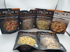 PEAK REFUEL PREMIUM FREEZE-DRIED FOOD 6-PACK ASSORTED LIKE MOUNTAIN HOUSE