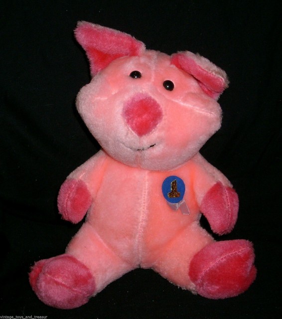 12" VINTAGE SUPERIOR TOY & NOVELTY PINK PIG 1 RIBBON STUFFED ANIMAL PLUSH TOY eBay