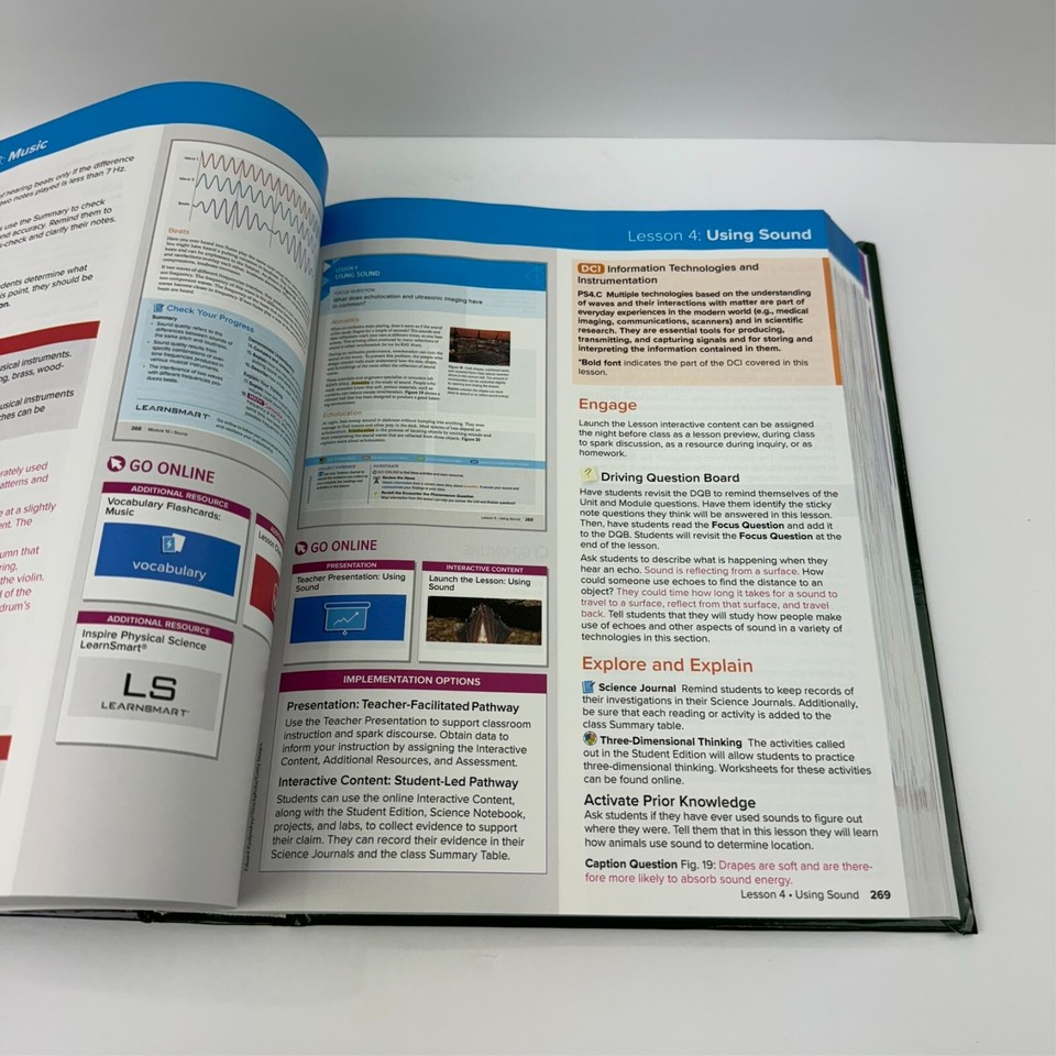 Inspire Science Physical Science with Earth, G912 Teacher Edition