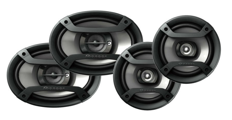Pioneer Car Stereo Digital Media Receiver Bluetooth USB Aux+6.5" & 6x9" speakers