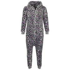 KIDS GIRLS BOYS EXTRA SOFT LEOPARD A2Z Onesie One Piece SLEEPSUIT 1-13 YEARS