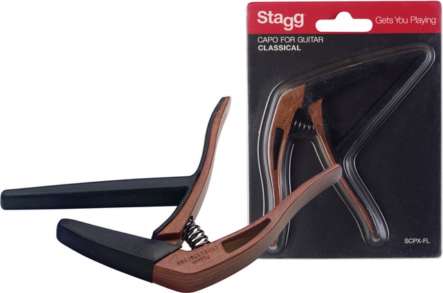 Stagg Kapodaster Capodaster für Konzertgitarre Klassikgitarre Flat Capo