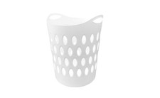 New  Plastic 50L Laundry Basket Home Clothes Washing Large Flexible Basket Tall