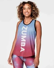 Zumba Move Mesh Tank Top - Slate Purple ~ XS  S  M  L  XL  XXL ~ Free Ship!