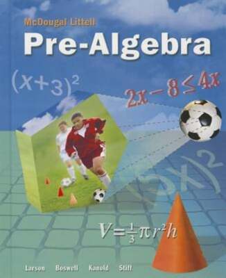McDougal Littell Pre-Algebra: Student Edition 2008 by McDougal Littel: Used
