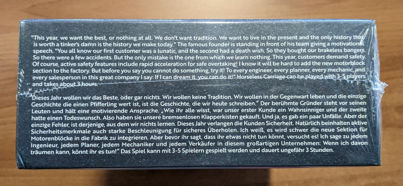 Horseless Carriage Splotter Spellen Boardgame Board Game