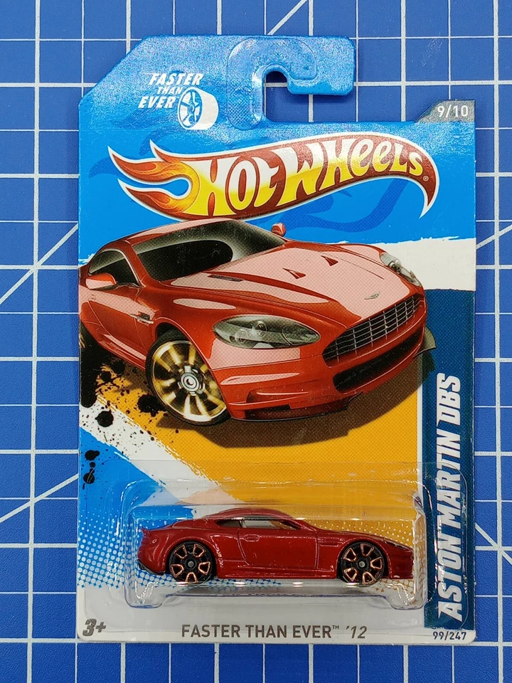 Hot Wheels FASTER THAN EVER '12 ~ ASTON MARTIN DBS (Red) (99/247) V5399 New! - Image 2 of 3