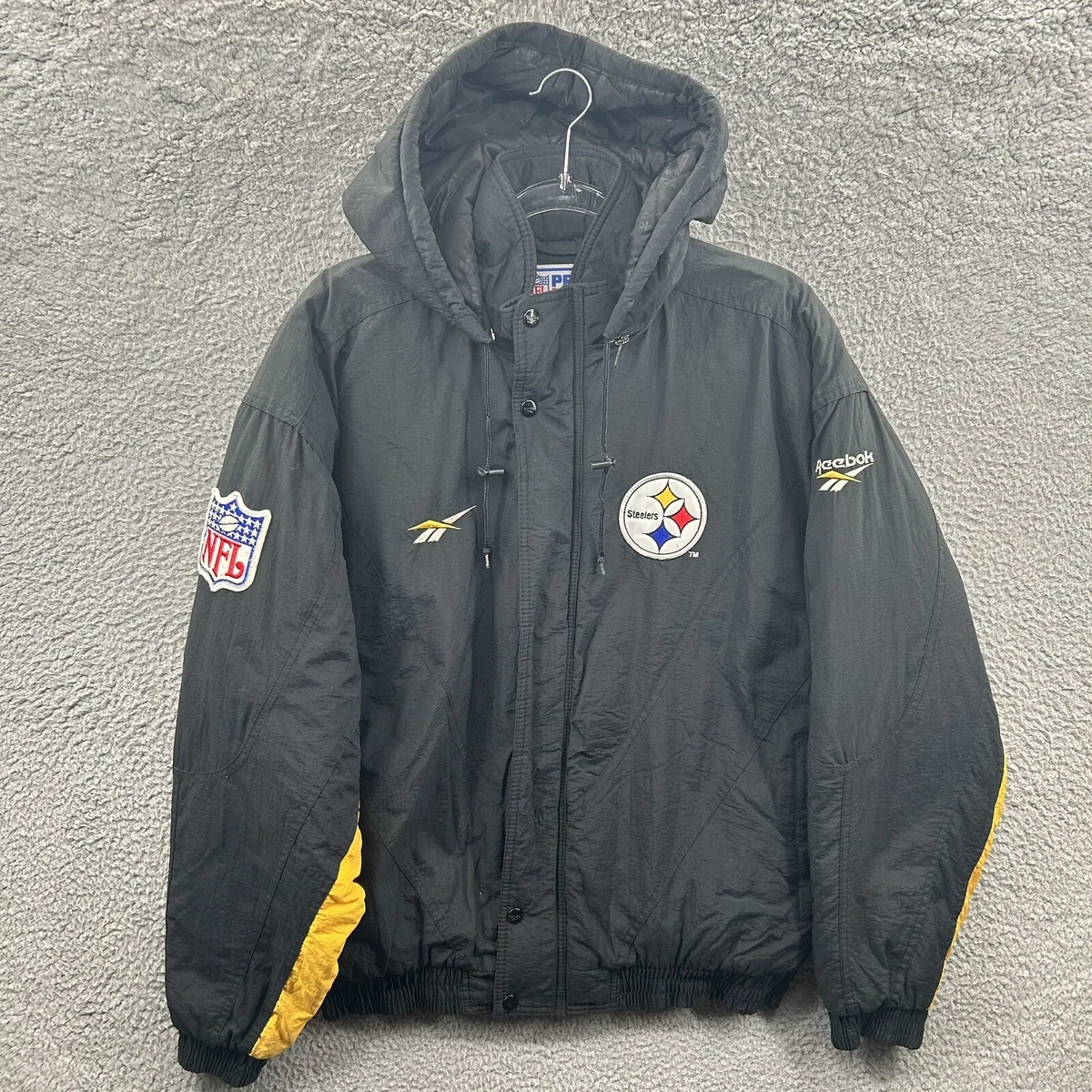 Reebok 超激レアReebok STEELERS ナイロンジャケット スティーラーズ 