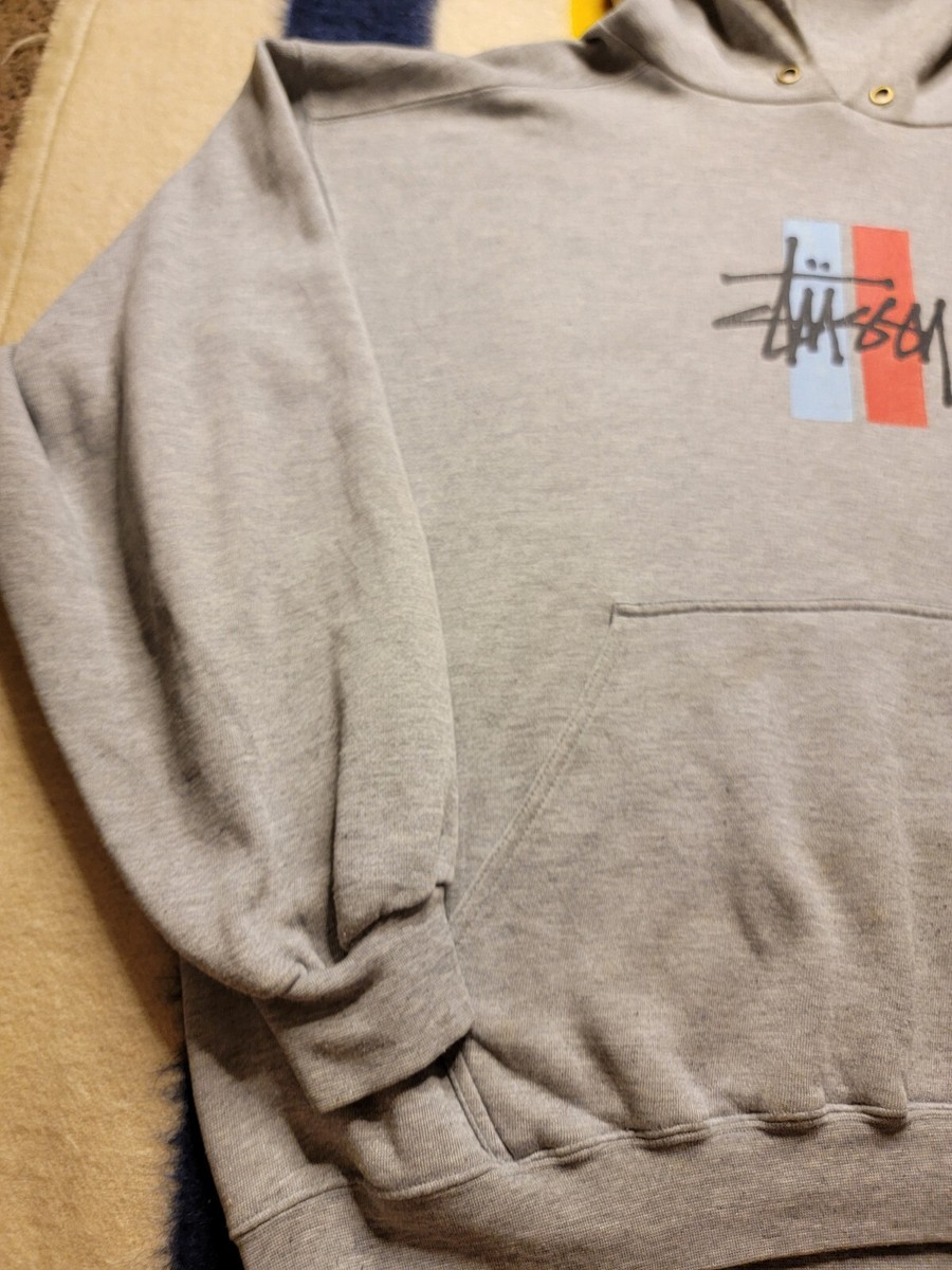 Vintage 90s Stussy Hoodie 1996-1997 Size XL Bar Logo Skate Vintage 90s Stussy Hoodie 1996-1997 Size XL Bar Logo Skate