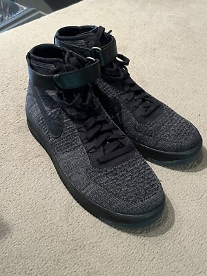 air force 1 ultra flyknit mid dark grey black
