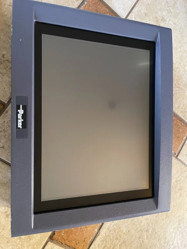 Parker CTC PM1-5A1-XD3 PowerStation RS Monitor Touch Panel, For Parts/ Repair