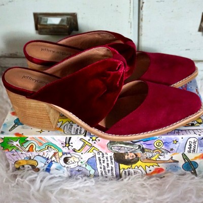 jeffrey campbell cyrus block heel mules