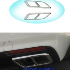For Cadillac XTS 2013-2019 Chrome Steel Rear Tail Exhaust Pipe Muffler Tip 2pcs