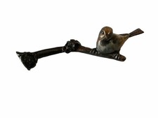 OISEAU sur Sa Branche métal ART DECO Collection Objet Vitrine Signé DE ROCHE