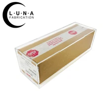 Press Fit Acrylic Display Case for Pokemon Cardboard Booster Box Case