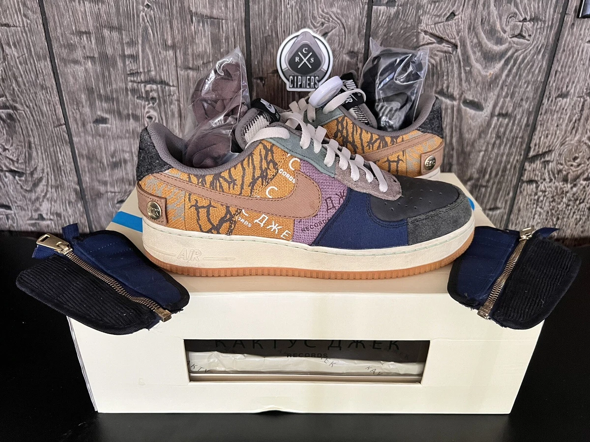 Size 9.5 - Nike Air Force 1 Low x Travis Scott Cactus Jack (CN2405-900) OG-ALL
