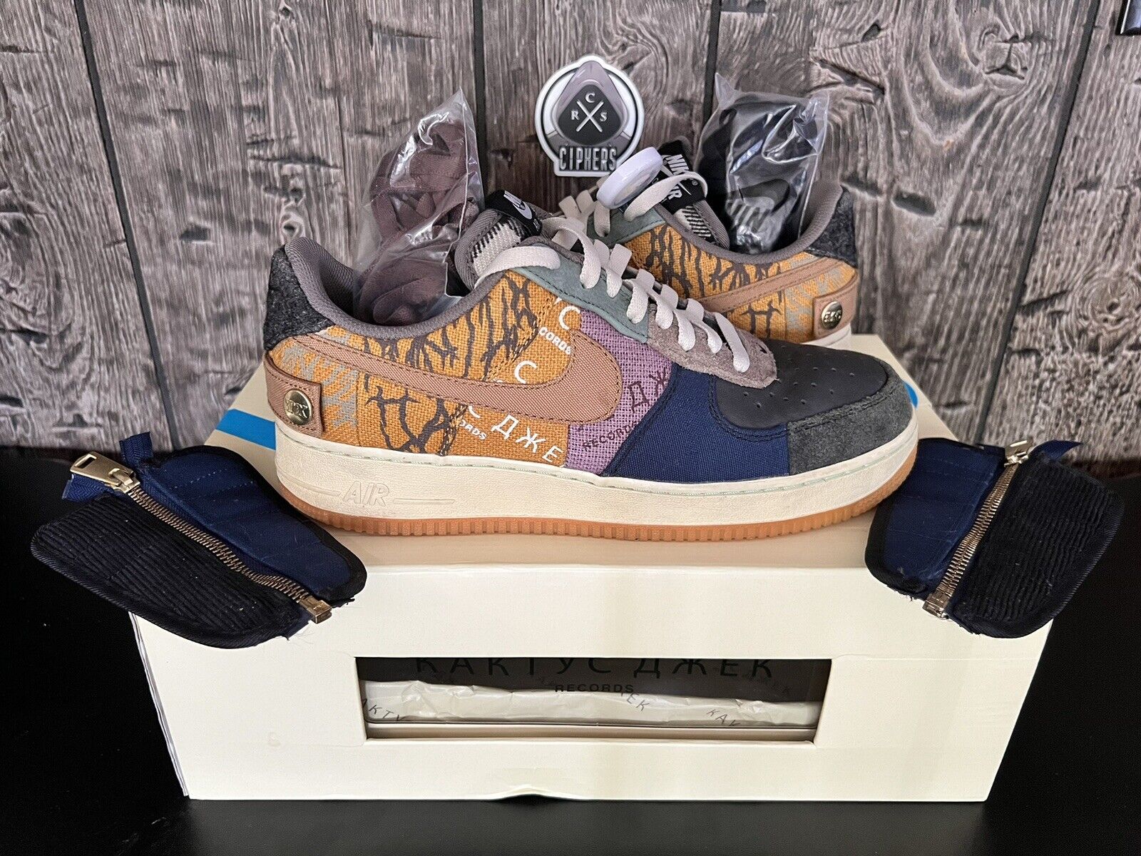 Ashley Furman promedio capturar Size 9.5 - Nike Air Force 1 Low x Travis Scott Cactus Jack (CN2405-900)  OG-ALL 193154434316 | eBay