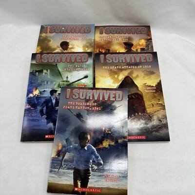 I Survived Children's Chapter Book Lauren Tarshis Nonfiction True Story Set of 5