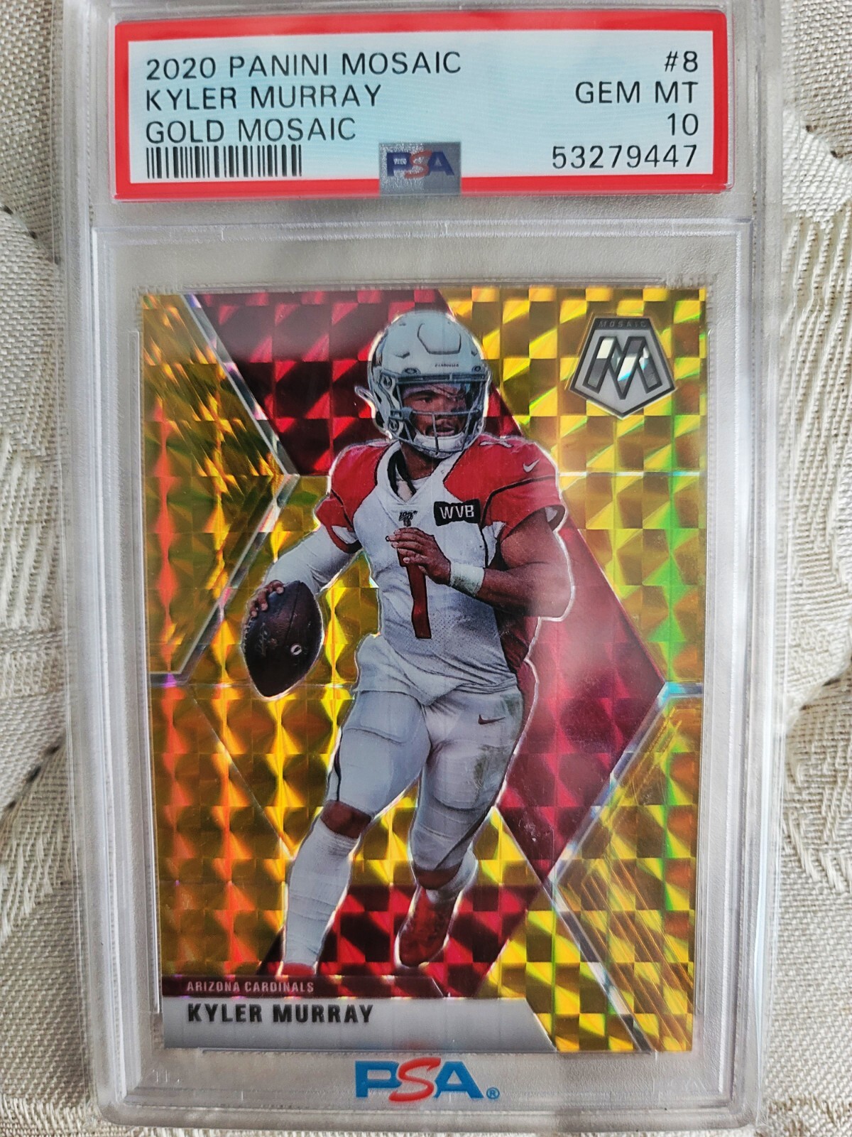 2020 Panini Mosaic #8 KYLER MURRAY GOLD MOSAIC #10 /17 PSA 10