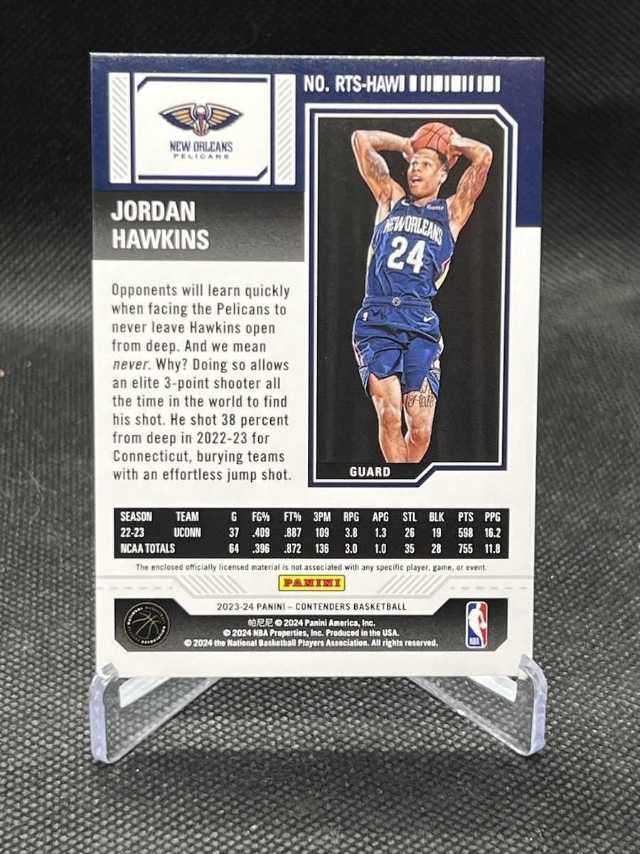 2023-24 Panini Contenders Jordan Hawkins Rookie Ticket Patch New