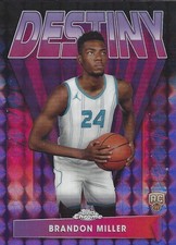 Brandon Miller 2023-24 Topps Chrome Destiny Purple Geometric Refractors RC