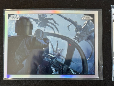Topps Chrome Star Wars 17 Card Lot Mandalorian S1 &.S2 + Concept Art Card
