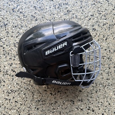 Bauer Prodigy Hockey Helmet, FACE MASK AND CHIN STRAP! Youth, 6-6 5/8'', Black