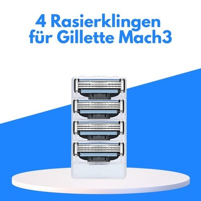 4 Stk Rasierklingen Kompatibel mit Gillette Mach3